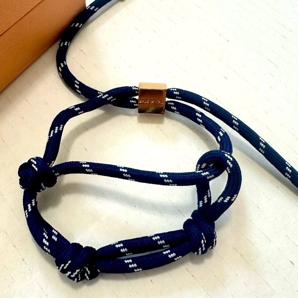 Miu Miu Navy Blue Knotted Bracelet - Picture 4 of 8